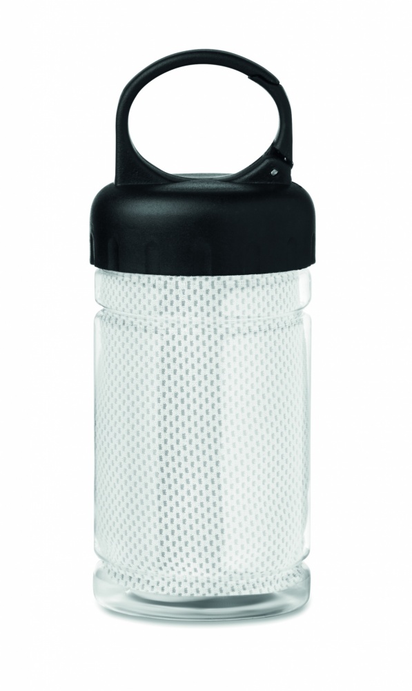 Logo trade promotional giveaways picture of: Cooling towel in PET bottle
