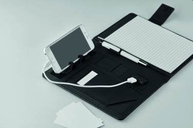 Logotrade promotional giveaway picture of: A5 folder with power bank