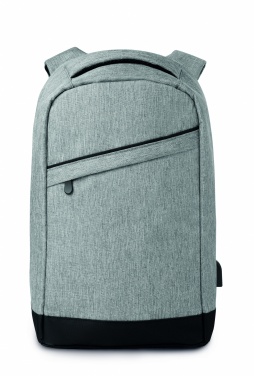 Logo trade promotional merchandise picture of: 2 tone backpack incl USB plug