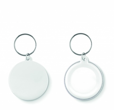 Logo trade promotional giveaway photo of: Small pin button key ring Tukums