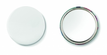 Logo trade corporate gift photo of: Mirror button metal