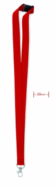 Logotrade promotional products photo of: Lanyard with metal hook 20 mm