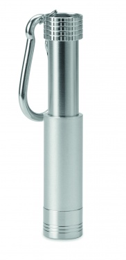 Logotrade promotional giveaway image of: Aluminium/ABS LED key ring Aizkraukle