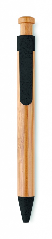 Logo trade promotional giveaways image of: Bamboo/Wheat-Straw ABS ball pen