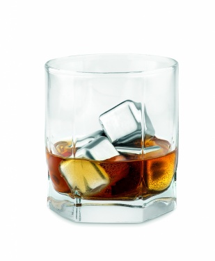 Logotrade business gifts photo of: Set of 4 SS ice cubes in pouch