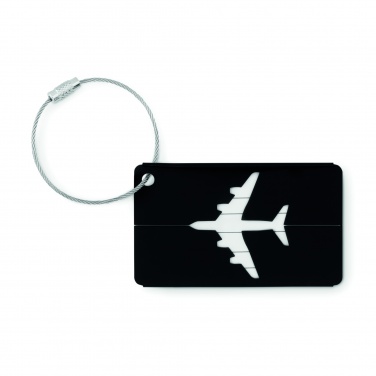 Logo trade promotional merchandise image of: Aluminium luggage tag