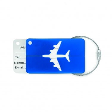 Logo trade promotional products picture of: Aluminium luggage tag