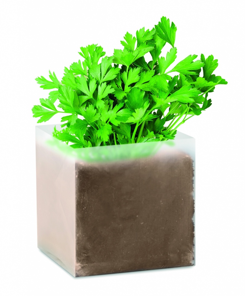 Logotrade corporate gift image of: Compost with seeds "PARSLEY"