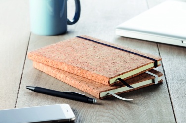 Logotrade promotional giveaway image of: A5 cork notebook 96 lined