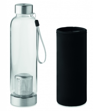 Logo trade promotional giveaways picture of: Single wall glass bottle 500ml