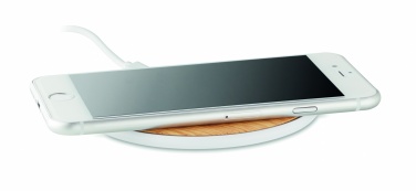 Logo trade promotional gift photo of: Wireless charger round 5W TISPAD