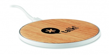 Logo trade promotional item photo of: Wireless charger round 5W TISPAD