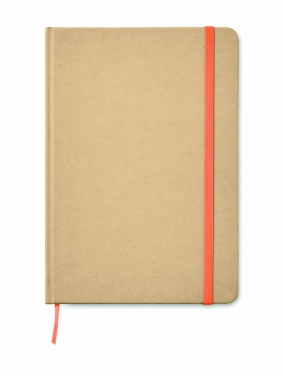 Logo trade promotional giveaways image of: A5 recycled notebook 80 lined