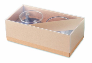 Logo trade promotional gift photo of: Set of 2 double wall espresso