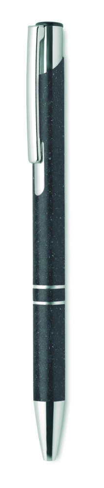 Logo trade promotional merchandise picture of: Wheat Straw/ABS push type pen