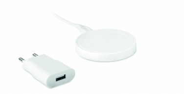 Logo trade promotional items image of: Wireless charger travel set
