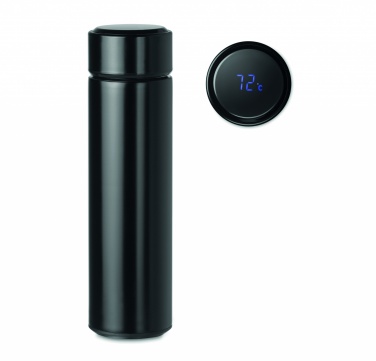Logo trade promotional giveaways image of: Bottle with touch thermometer