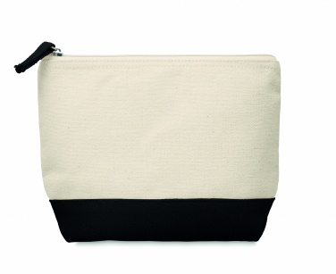 Logo trade corporate gifts picture of: Bicolour cotton cosmetic bag