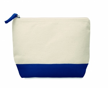 Logo trade promotional gifts image of: Bicolour cotton cosmetic bag