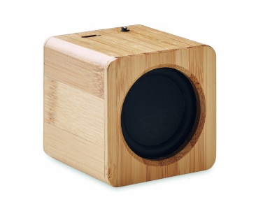 Logo trade corporate gifts picture of: Bamboo wireless speaker