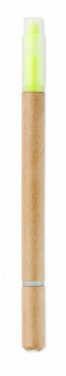 Logo trade promotional product photo of: 2 in 1 carton pen highlighter