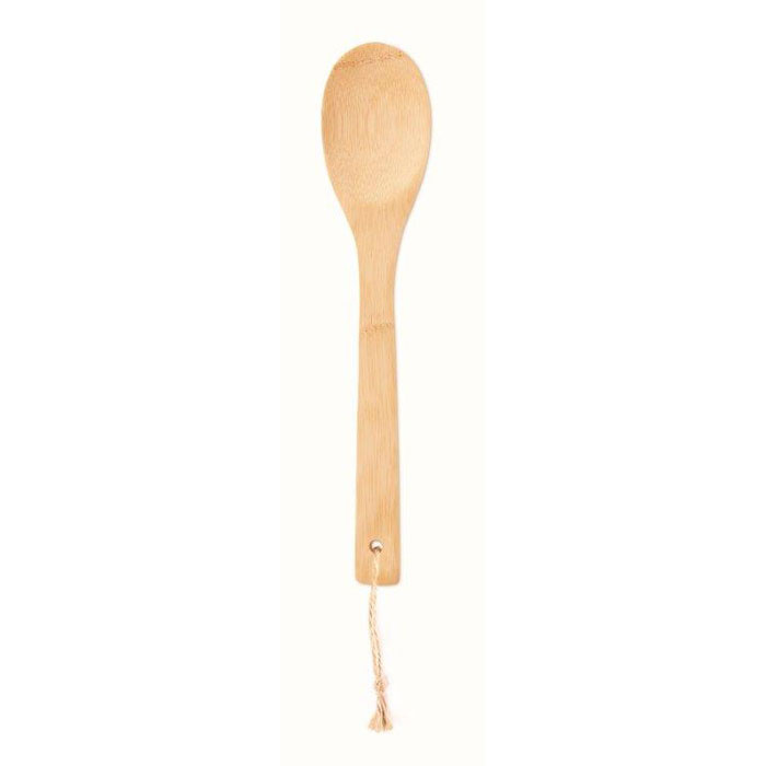 Logo trade corporate gifts image of: Spoon salad bamboo