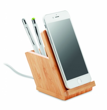 Logotrade promotional giveaway image of: Wireless charger pen holder 5W BAICOI