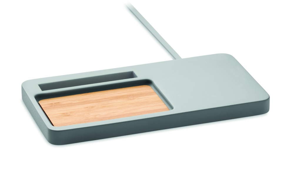 Logo trade promotional merchandise image of: Wireless charging organizer10W