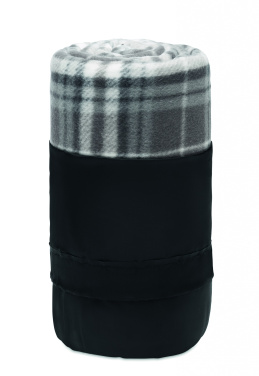Logo trade promotional giveaways image of: RPET fleece travel blanket