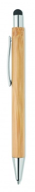 Logo trade promotional gift photo of: Bamboo ballpoint pen with blue ink