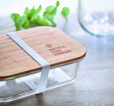 Logotrade promotional giveaways photo of: Glass lunchbox with bamboo lid