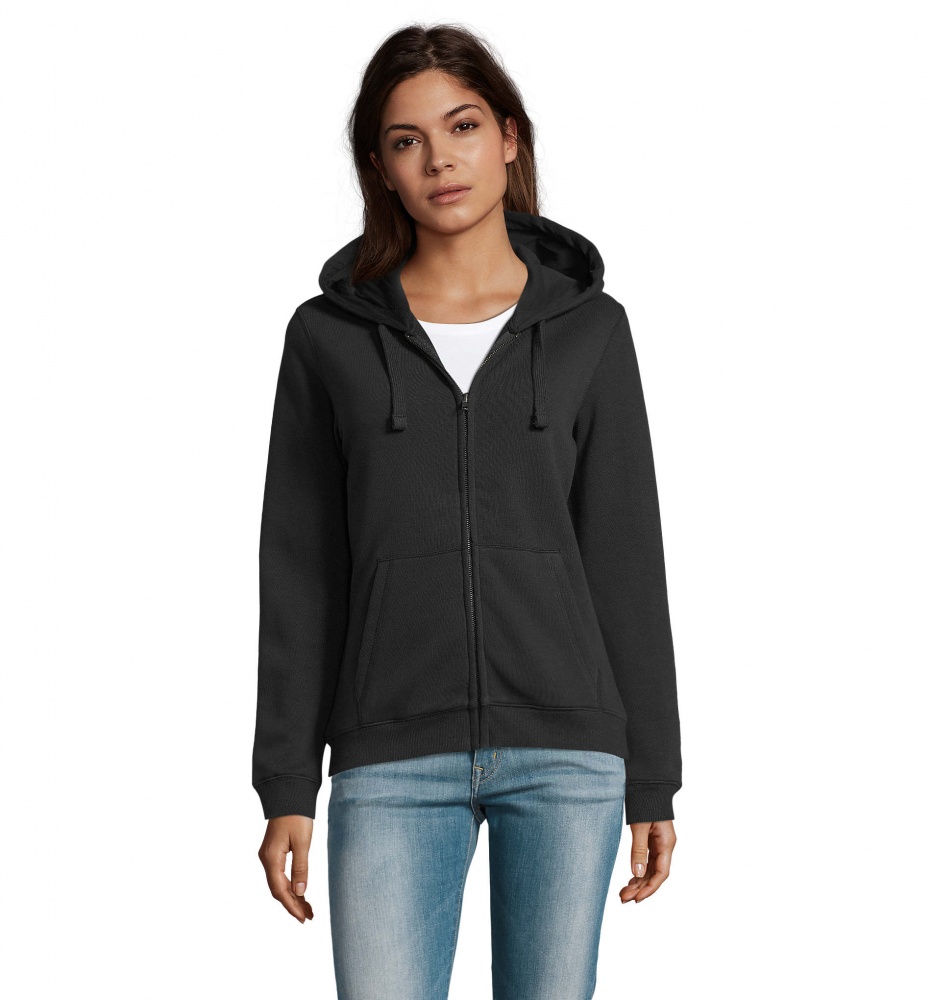 Logotrade business gifts photo of: SPIKE WOMEN ZIP HOOD SWEAT