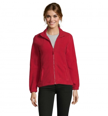 Logo trade promotional gifts picture of: NORTH WOMEN ZIPPED FLEECE
