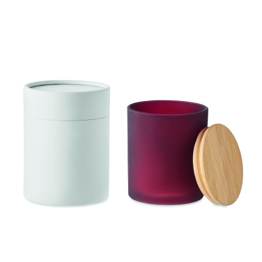 Logo trade corporate gifts picture of: Plant based wax candle 200 gr