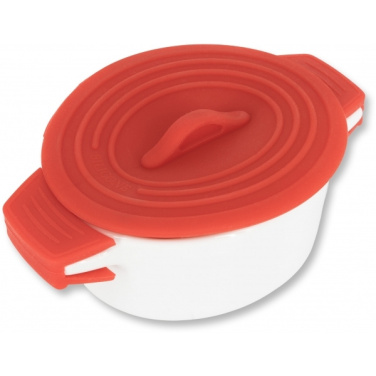 Logo trade promotional merchandise image of: Porcelain pot with silicone lid DELHI