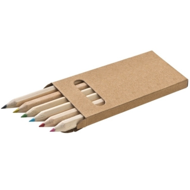 Logo trade promotional merchandise image of: Wooden crayons MINNIE