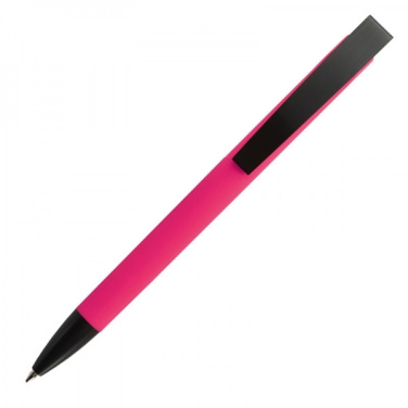 Logo trade promotional item photo of: Metal ballpen soft touch BRESCIA