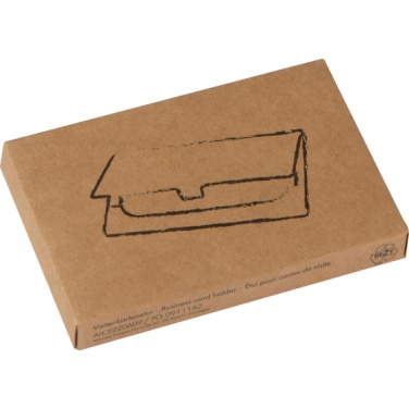 Logo trade promotional merchandise image of: Metal business card holder CORNWALL