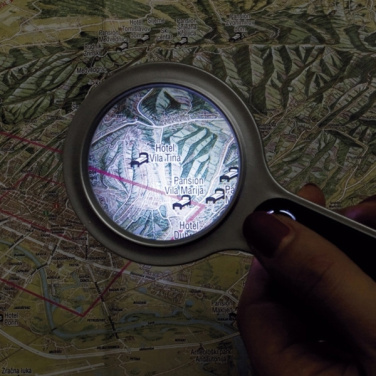 Logo trade promotional gift photo of: Magnifying glass with LED GLOUCESTER