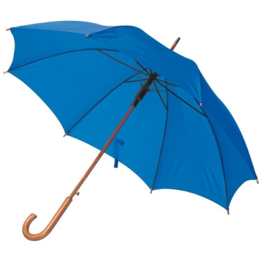 Logo trade promotional giveaway photo of: Wooden automatic umbrella NANCY