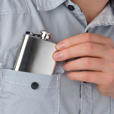 Logotrade advertising product image of: Stainless steel hip flask FRESNO 104 ml