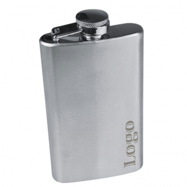 Logotrade promotional giveaway picture of: Stainless steel hip flask FRESNO 104 ml