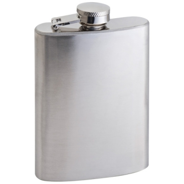 Logo trade promotional giveaway photo of: Stainless steel hip flask FRESNO 104 ml
