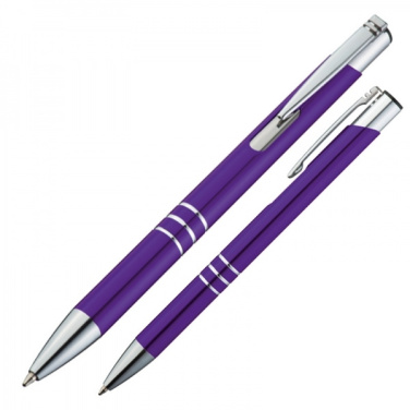 Logotrade promotional gift image of: Metal ballpen ASCOT