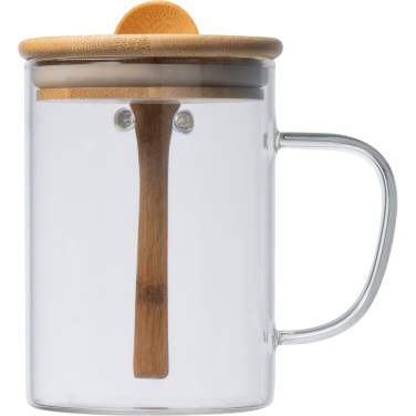 Logotrade promotional giveaway picture of: Glass mug JACKSON 420 ml