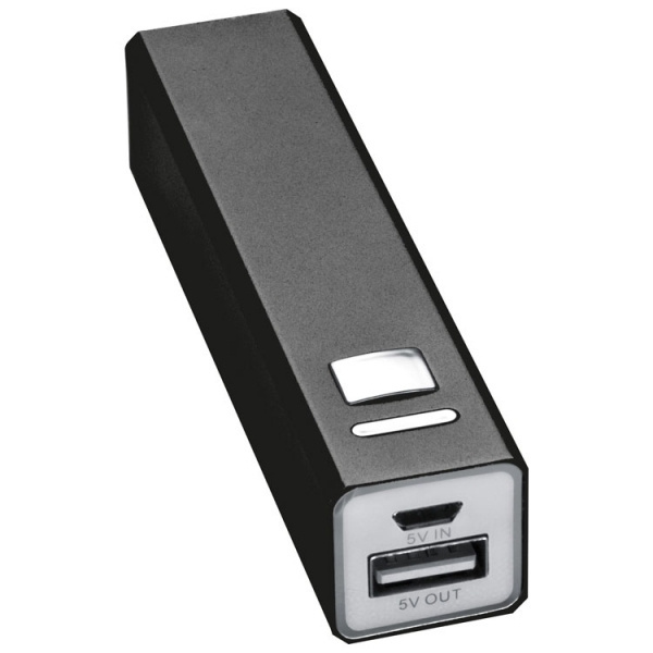 Logotrade promotional giveaway image of: Metal power bank PORT HOPE 2200mAh