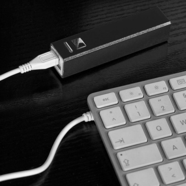 Logotrade promotional merchandise image of: Metal power bank PORT HOPE 2200mAh