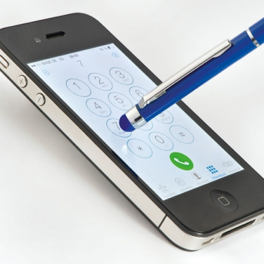 Logo trade promotional products image of: Metal ballpen with touch pen NEW ORLEANS