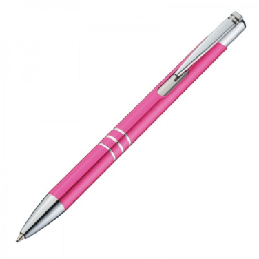 Logo trade promotional giveaway photo of: Metal ballpen ASCOT