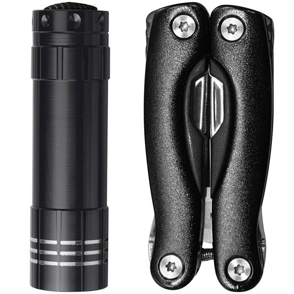 Logo trade promotional giveaway photo of: Set torch and multitool OAKLAND